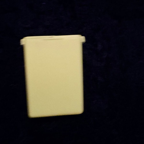 Tupperware Vintage Mini Salt and Pepper Container used, Lime Green