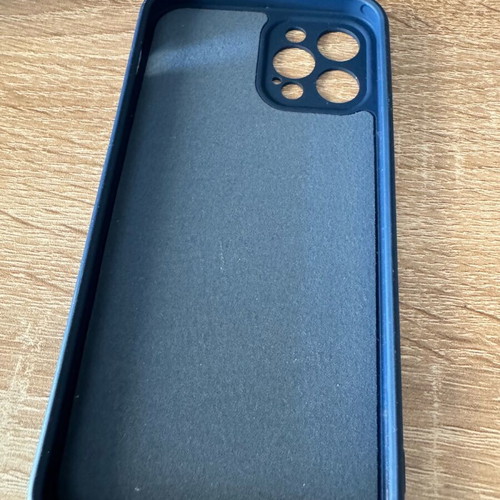 iPhone12Pro case blue with matte texture like new