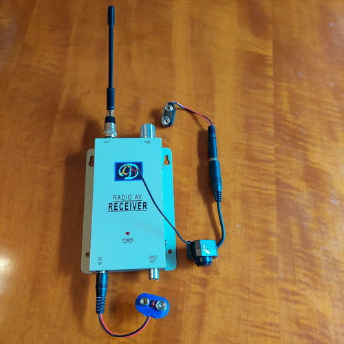 Wireless Microcamera System 9V used, complete set