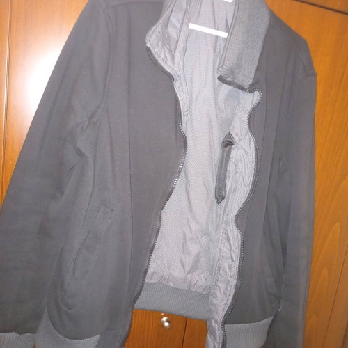 Reversible jacket like new, black and gray, size M