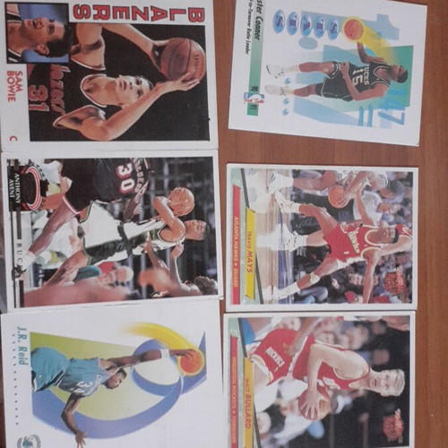NBA 92-93 Fleer cards used, pack of 20 double-sided