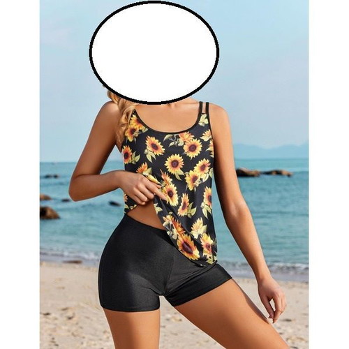 AI'MAGE women's tankini set with top and swim shorts