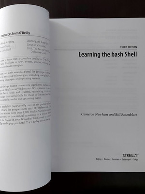 Learning the bash shell 3rd Edition new book
