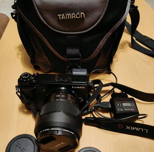 Panasonic Lumix GX9 mirrorless camera, Panasonic Lumix 12-60 mm lens +extra