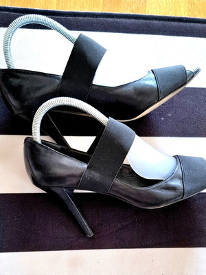 Nine West παπούτσια Mules μαύρα 100% δέρμα σαν καινούργια, μέγεθος 39