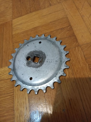 Metal bicycle sprocket with 26 teeth used