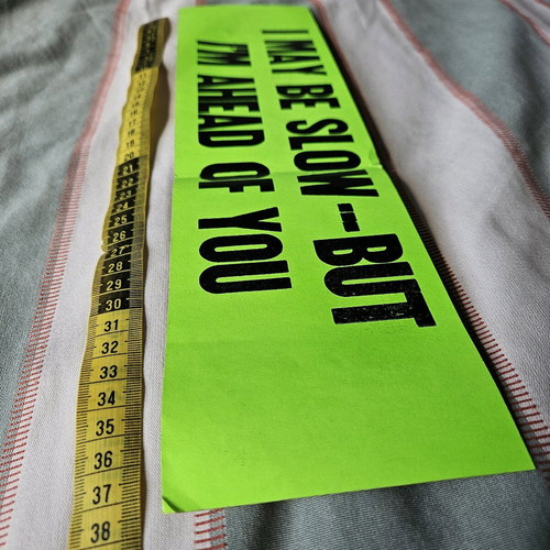 Vintage bumper sticker like new, 38x10 inches