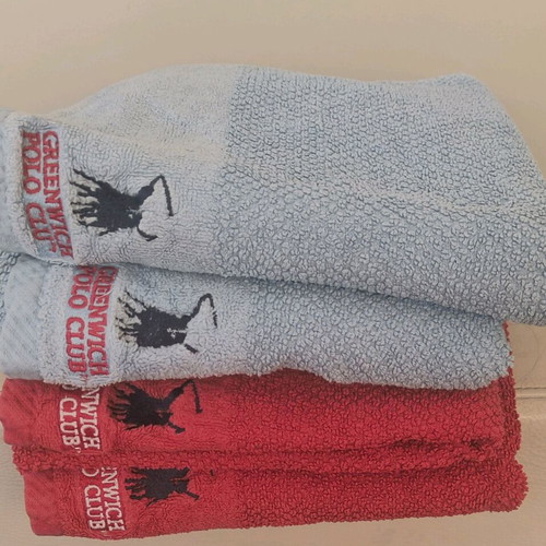 Polo Club Greenwich 4 Luxury Towels Like New, 50x90cm, Cotton