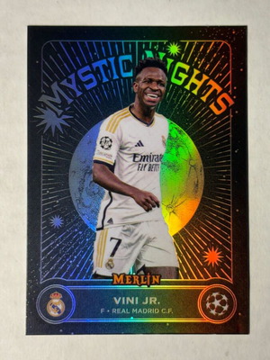 Vini Jr Mystic Nights Black Topps Merlin 2023-24 new