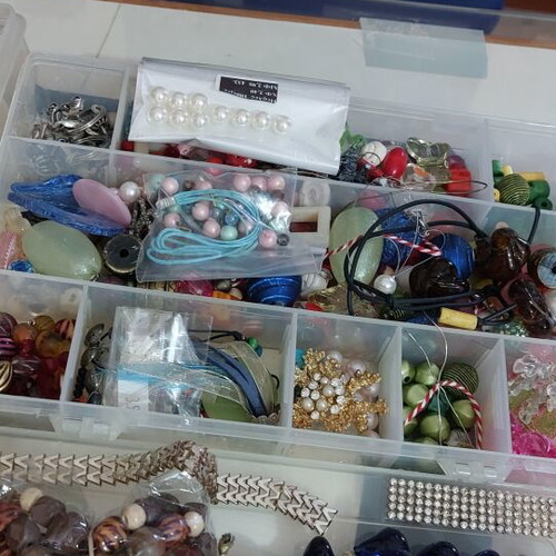 Craft supplies new, buttons, pins, chains, beads and more
