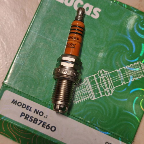 Lucas spark plugs set of four new with triple round tip