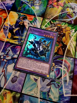 El Shaddoll Winda RA04 Super Rare card near mint condition