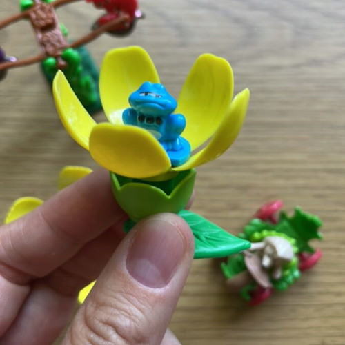 Kinder surprise forest animals figures used, set of 3 pieces