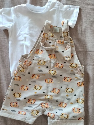 Alouette baby romper 9-12 months, cotton set like new