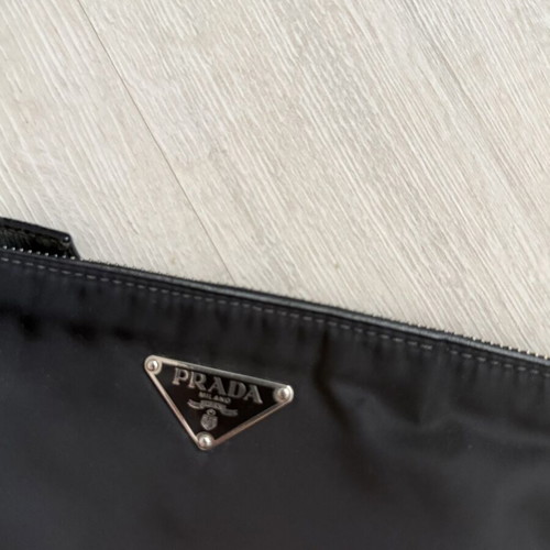Prada vintage nylon shoulder bag, black