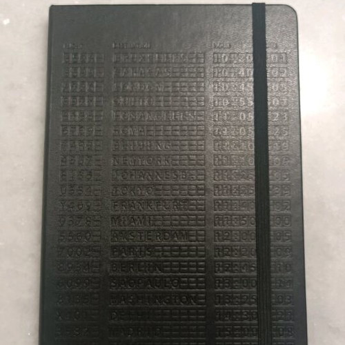 Moleskine travel journal like new with black hard cover