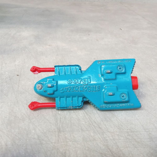 Superman Corgi Supermobile vintage spaceship toy used 1970s