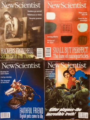 New Scientist magazine used, pack of 11 issues