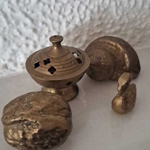 Brass miniatures like new, set of 6 pieces
