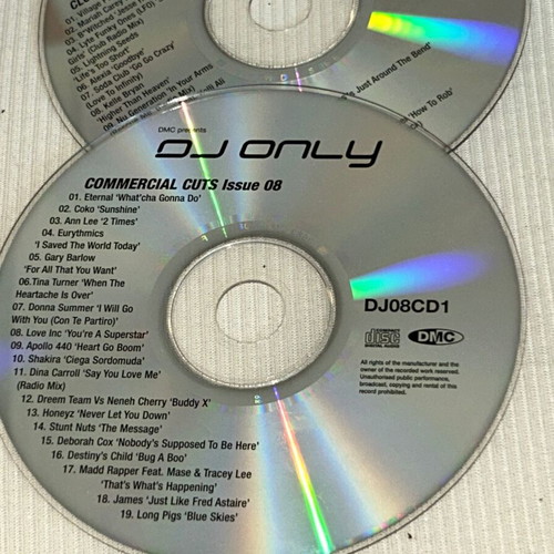 DMC DJ Only Issue 08 double promo CD, rare dance club mixes