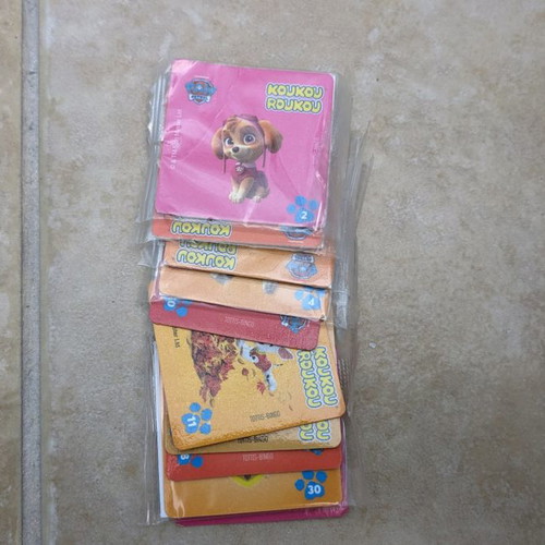 Koukouroukou stickers used, pack of 10 pieces
