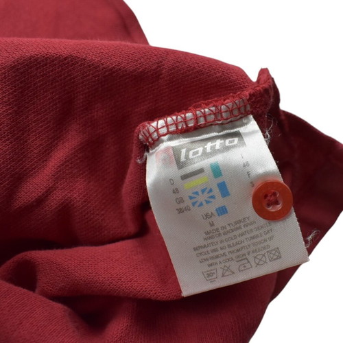 Lotto red polo shirt used, size small