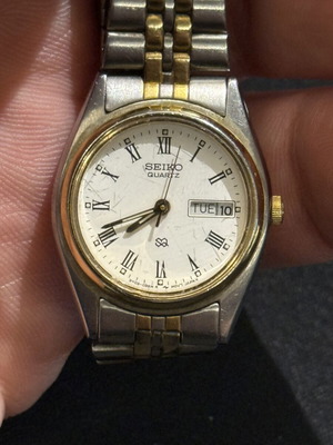 Seiko S2 vintage συλλεκτικό ρολόι μεταχειρισμένο, γκρι και ασημί
