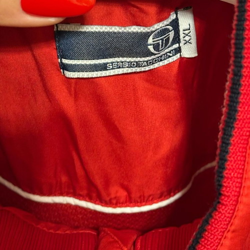 Sergio Tacchini windbreaker jacket red, like new, size XXL