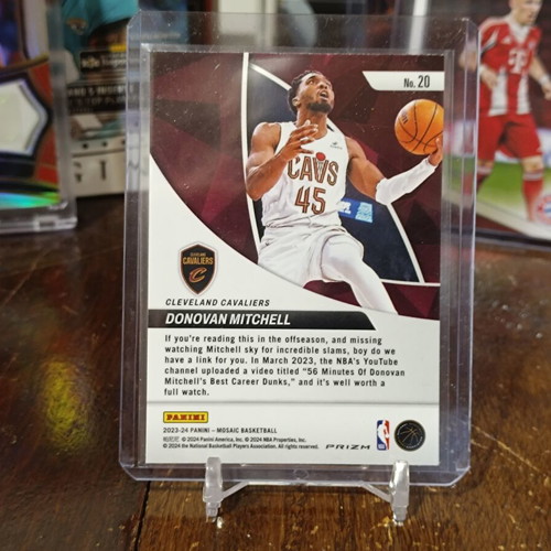 2023-24 Panini Mosaic Elevate Donovan Mitchell #20 Green Mosaic Prizm card mint