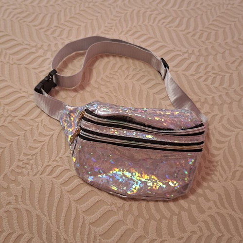 Shein waist bag like new, silver