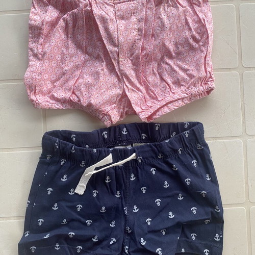 Benetton baby shorts pack, 6-9 months