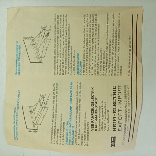 Fog light pair NOS, new in original packaging