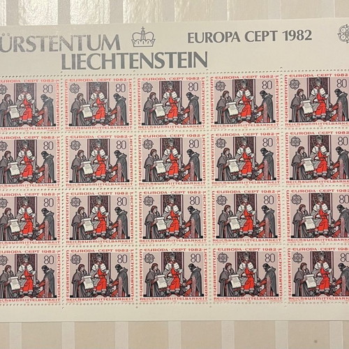 Stamp pages used, pack of 10, uncut, excellent condition