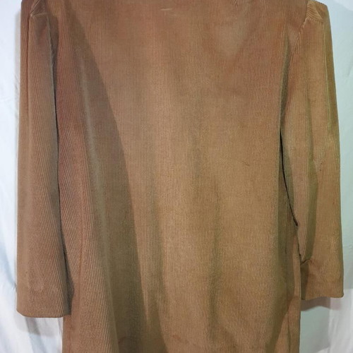 Vintage corduroy jacket-coat women's 2XL/XL like new, beige brown