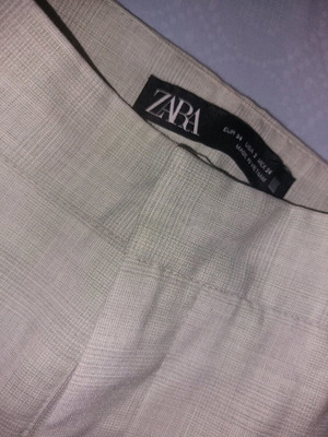 Zara slim pants used, subtle check pattern