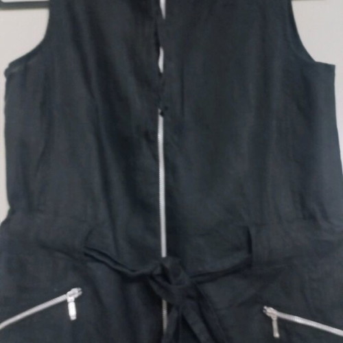Women's vest like new, linen, size S, black