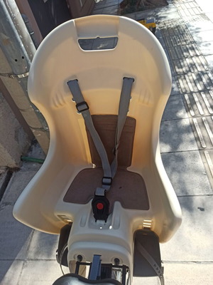 Polisport Boodie rear child bike seat beige used like new