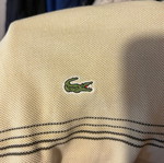 Lacoste vintage polo shirt used, beige and earth tones, size 2XL