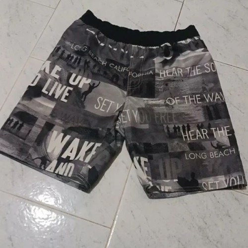 Joyce boys' swimwear size 12 like new, black and gray
