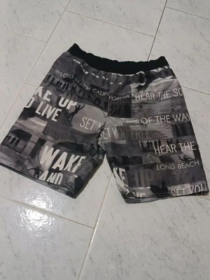 Joyce boys' swimwear size 12 like new, black and gray