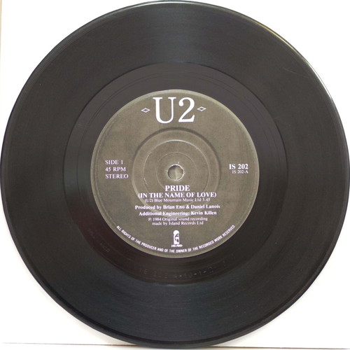 U2 Pride (In The Name Of Love) & Boomerang 7'' vinyl used, rock