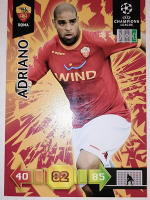Adriano AS Roma collectible card used