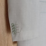 Alta Moda men's suit new with tags, silver, summer fabric