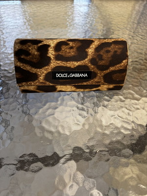 Dolce & Gabbana sunglasses like new, black glossy acetate with gold logo