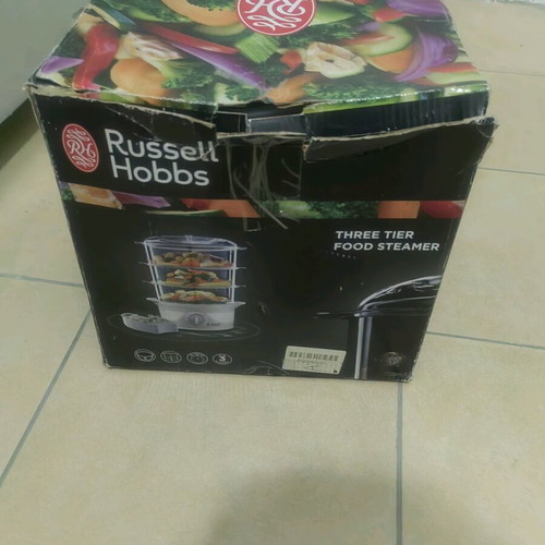 Russell Hobbs steamer like new with 3 tiers, 9 liters, 60 minutes