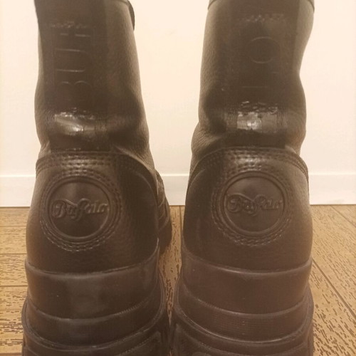Buffalo boots used vegan leather size 37 black