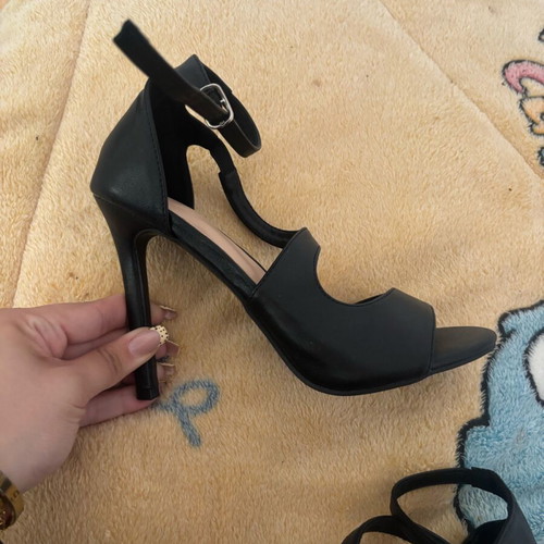 High heels pumps black used, size 39