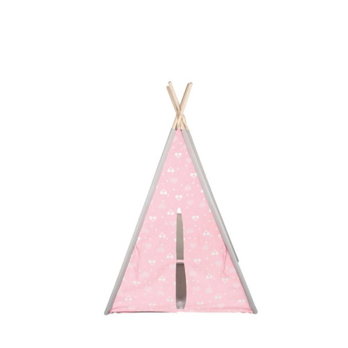 Fabric children's tent like new, pink