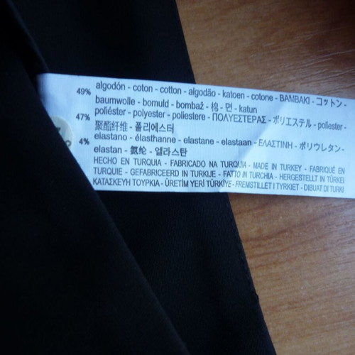 Zara women's pants Large new with lace on legs black