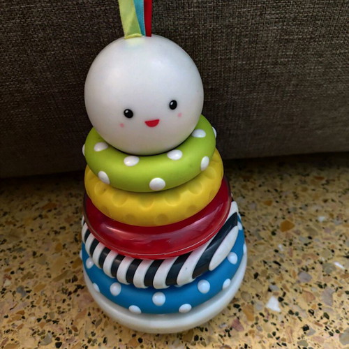 Little Senses stacking rings toy used, light-up baby toy